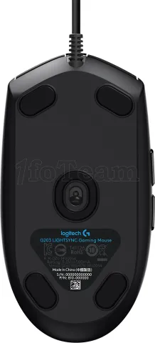 Photo de Souris filaire Gamer Logitech G203 LightSync (Noir)