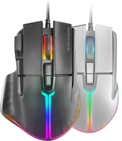 Photo de Souris filaire Gamer Mars Gaming MM-XT RGB (Blanc)