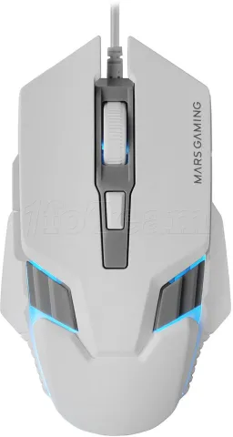 Photo de Souris filaire Gamer Mars Gaming MM024 RGB (Blanc)