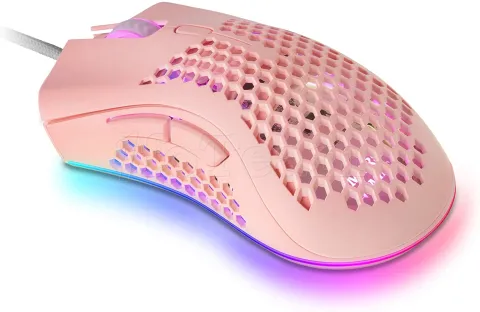 Photo de Souris filaire Gamer Mars Gaming MMEX RGB (Rose)