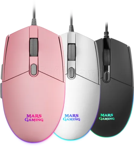 Photo de Souris filaire Gamer Mars Gaming MMG RGB (Rose)