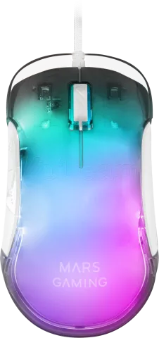 Photo de Souris filaire Gamer Mars Gaming MMGlow RGB (Blanc)