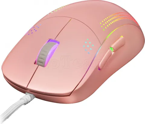 Photo de Souris filaire Gamer Mars Gaming MMPro RGB (Rose)