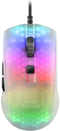 Photo de Souris filaire Gamer Mars Gaming MMR RGB (Blanc)
