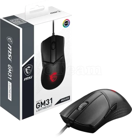 Photo de Souris filaire Gamer MSI Clutch GM31 Lightweight RGB (Noir)