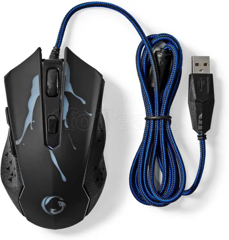 Photo de Souris filaire Gamer Nedis GMWD210BK (Noir)