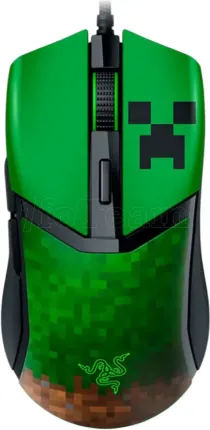 Photo de Souris filaire Gamer Razer Cobra Minecraft (Vert/Noir)
