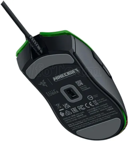 Photo de Souris filaire Gamer Razer Cobra Minecraft (Vert/Noir)