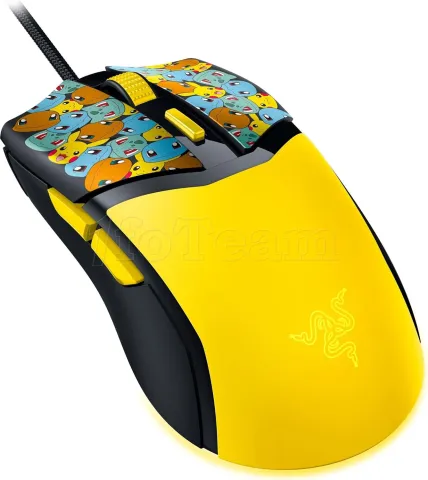 Photo de Souris filaire Gamer Razer Cobra Pokemon Kanto Starters (Jaune)