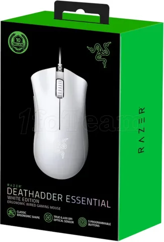 Photo de Souris filaire Gamer Razer DeathAdder Essential (Blanc)