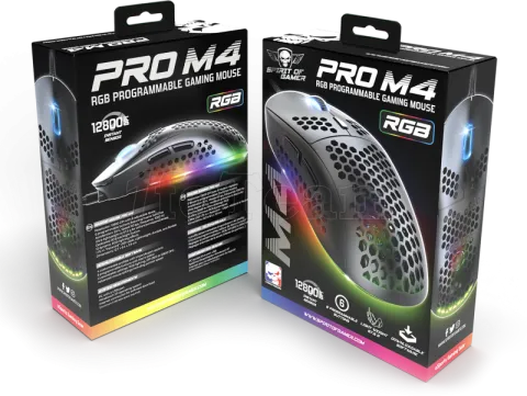 Photo de Souris filaire Gamer Spirit Of Gamer Pro-M4 RGB (Noir)