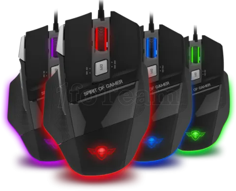 Photo de Souris filaire Gamer Spirit of Gamer Pro-M8 Light Edition (Noir)