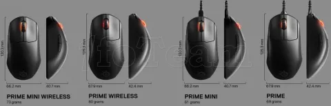 Photo de Souris filaire Gamer SteelSeries Prime Mini RGB (Noir)