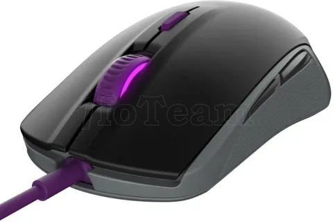 Photo de Souris filaire Gamer SteelSeries Rival 100 Sakura Purple RGB (Noir/Violet)