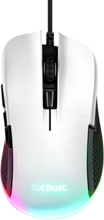 Photo de Souris filaire Gamer Trust GXT 922 Ybar RGB (Blanc)