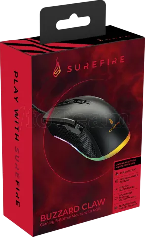 Photo de Souris filaire Gamer Verbatim SureFire Buzzard Claw RGB (Noir)