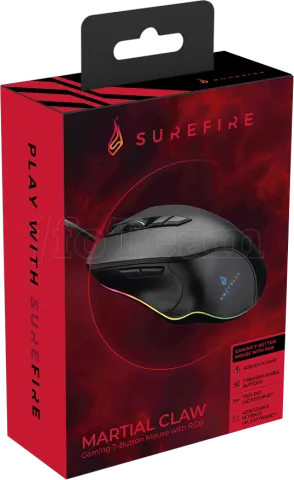 Photo de Souris filaire Gamer Verbatim SureFire Martial Claw RGB (Noir)