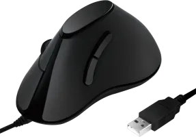 Photo de Souris filaire LogiLink verticale pour droitier (Noir)