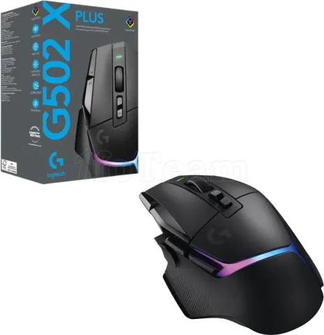 Photo de Souris filaire Logitech G502 X Plus RGB (Noir)