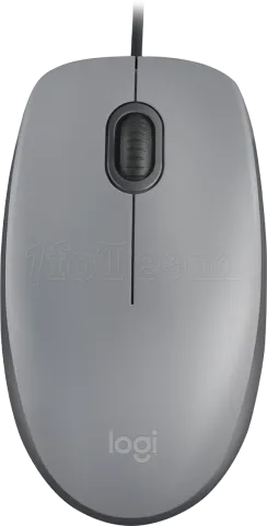 Photo de Souris filaire Logitech M110 Silent (Gris)