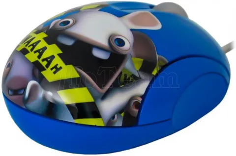 Photo de Souris filaire SteelSeries Lapins Crétins BWAAAAH (Bleu)