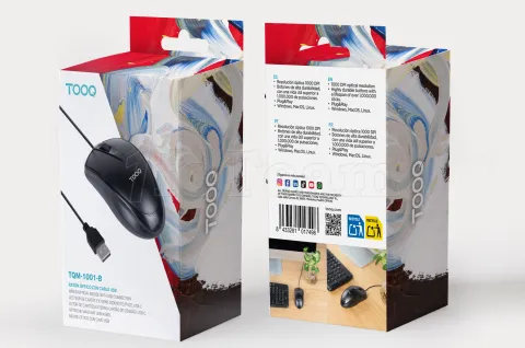 Photo de Souris filaire Tooq TQM-1001-B (Noir)