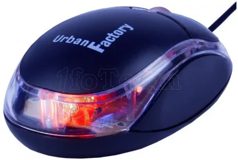 Photo de Souris filaire Urban Factory BDM02UF (Noir/Transparent)