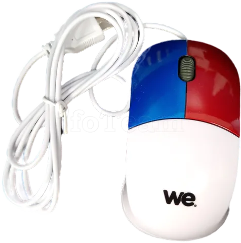 Photo de Souris filaire We Enfant (Blanc/Bleu/Rouge) - ID 194114