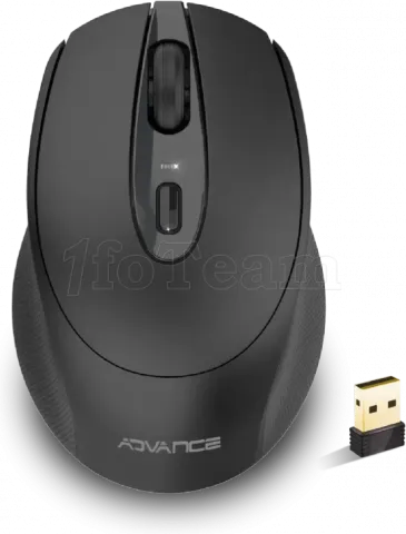 Photo de Souris sans fil Advance Feel (Noir)