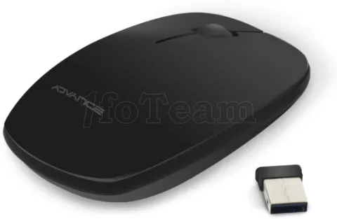 Photo de Souris sans fil Advance Shiny Rechargeable (Noir)