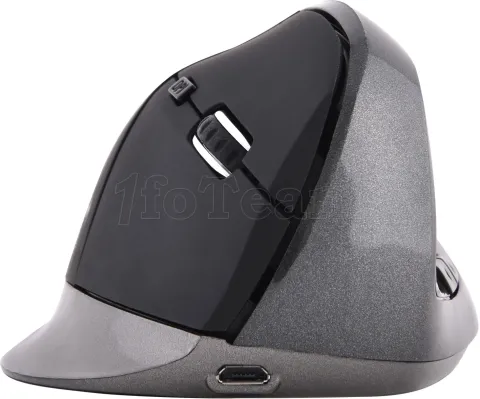 Photo de Souris sans fil Bluestork Ergonomic Mouse pour droitier (Noir)