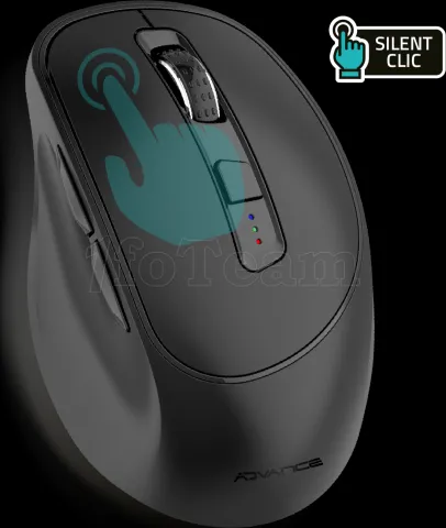 Photo de Souris sans fil Bluetooth Advance ErgoFit (Noir)