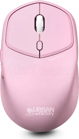 Photo de Souris sans fil Bluetooth ambidextre Urban Factory Onlee (Rose)