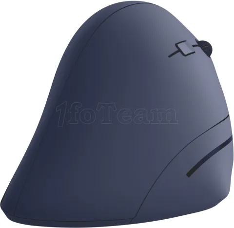 Photo de Souris sans fil Bluetooth ergonomique T'nB Ergo verticale pour droitier (Bleu)