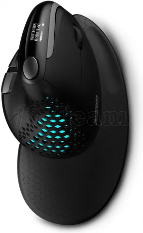 Photo de Souris sans fil Bluetooth ergonomique Urban Factory Ergo Max RGB pour Droitier(Noir)