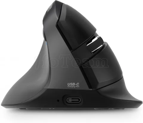 Photo de Souris sans fil Bluetooth ergonomique Urban Factory Ergo Pro RGB pour gaucher (Noir)