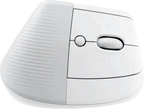 Photo de Souris sans fil Bluetooth ergonomique verticale Logitech Lift pour droitier (Blanc)