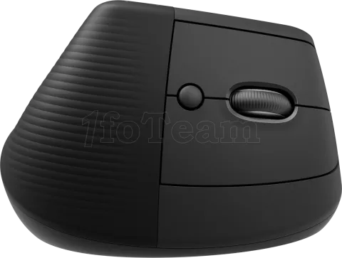 Photo de Souris sans fil Bluetooth ergonomique verticale Logitech Lift pour droitier (Noir)