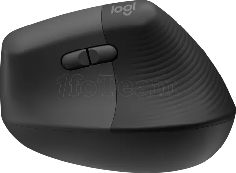 Photo de Souris sans fil Bluetooth ergonomique verticale Logitech Lift pour droitier (Noir)