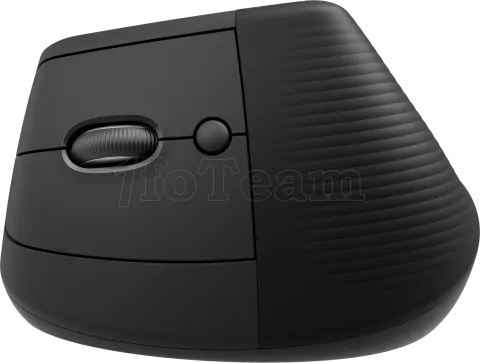 Photo de Souris sans fil Bluetooth ergonomique verticale Logitech Lift pour gaucher (Noir)