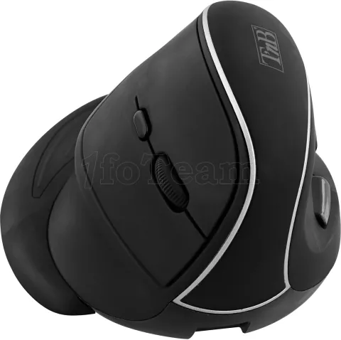 Photo de Souris sans fil Bluetooth ergonomique verticale T'nB Ergo (Noir)