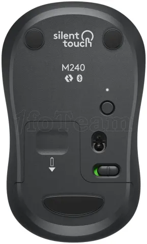 Photo de Souris sans fil Bluetooth Logitech M240 Silent (Noir)