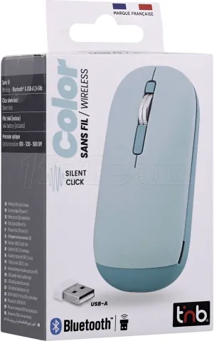 Photo de Souris sans fil Bluetooth T'nB Color 3 (Bleu)