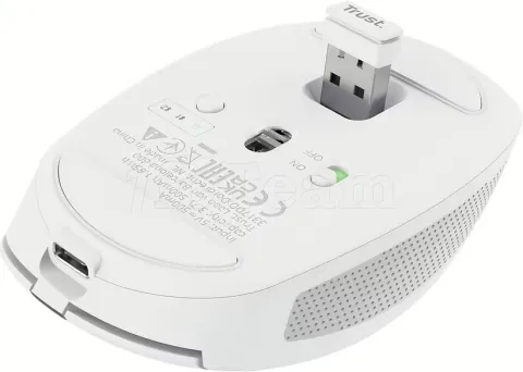 Photo de Souris sans fil Bluetooth Trust Ozaa (Blanc)