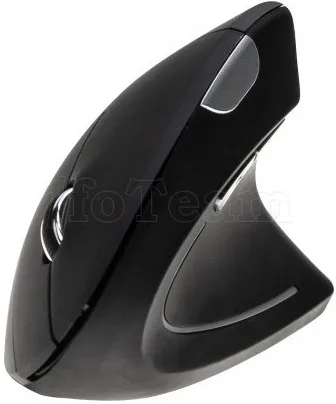 Photo de Souris sans fil Dacomex Verticale V150W USB (Noir)