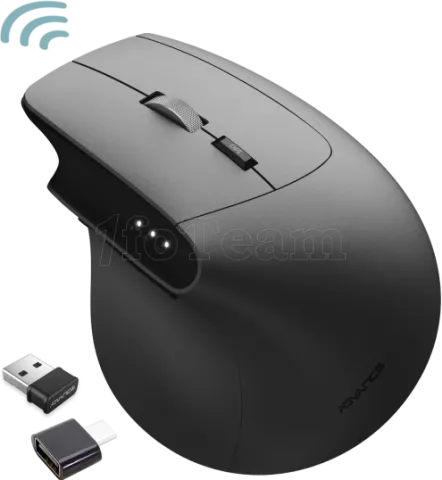 Photo de Souris sans fil ergonomique Advance Vertical FX (Noir)