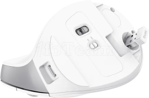 Photo de Souris sans fil ergonomique Trust Bayo II (Blanc)