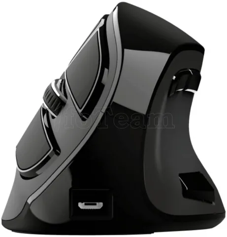 Photo de Souris sans fil ergonomique Trust Verticale pour droitier Voxx (Noir)