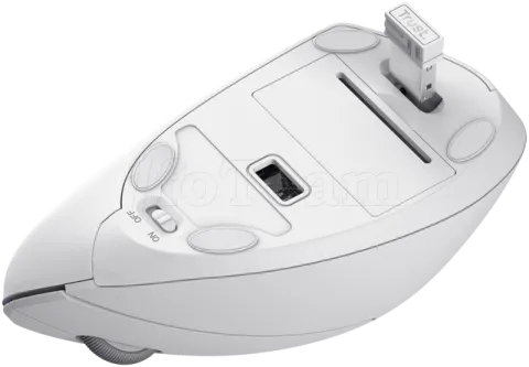 Photo de Souris sans fil ergonomique Trust Verto (Blanc)