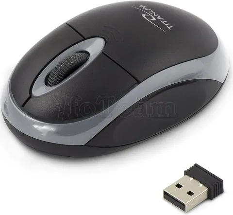 Photo de Souris sans fil Esperanza Titanum Vulture 3D TM116E (Noir/Gris)